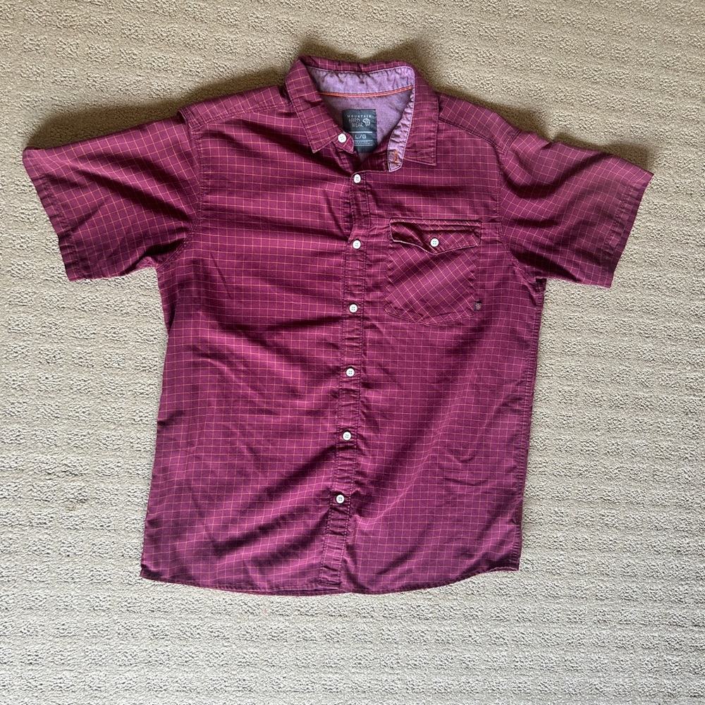 Mountain Hardwear Men’s Shirt, Short Sleeve, Size L